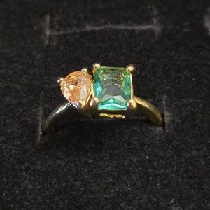 2 Stone Beautiful Golden Ring in a Size 8